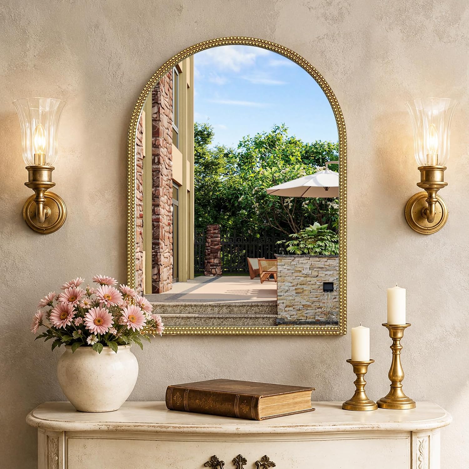 Arched and Curved Vanity Mirrors
