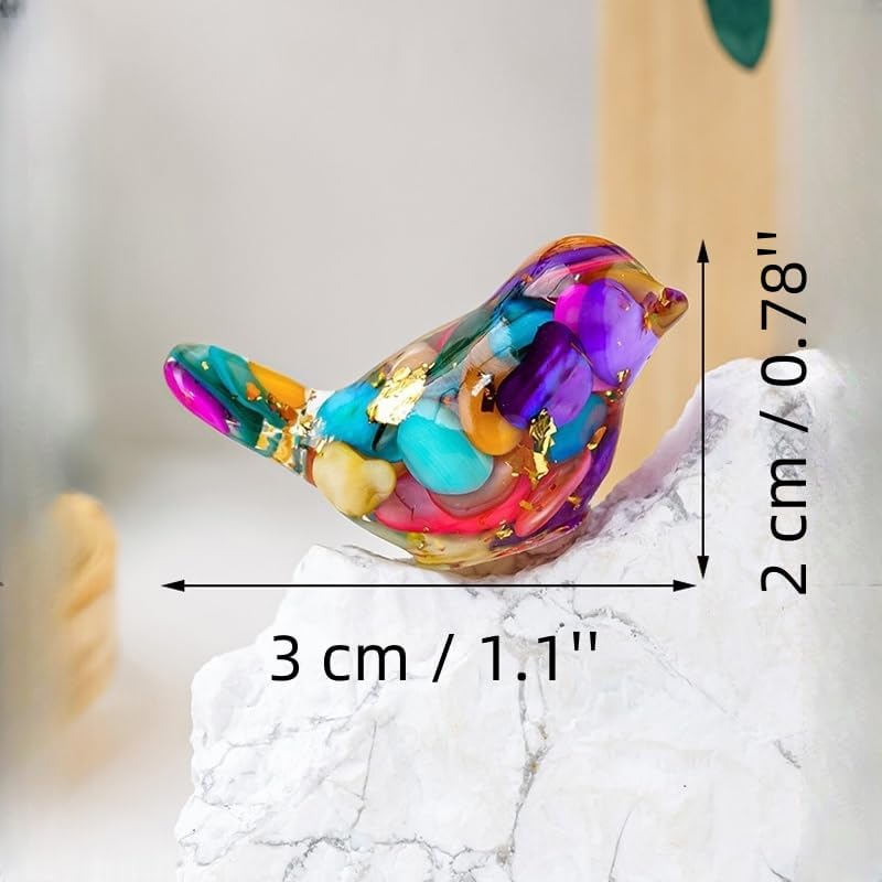 Colourful Resin Bird - Hình 2
