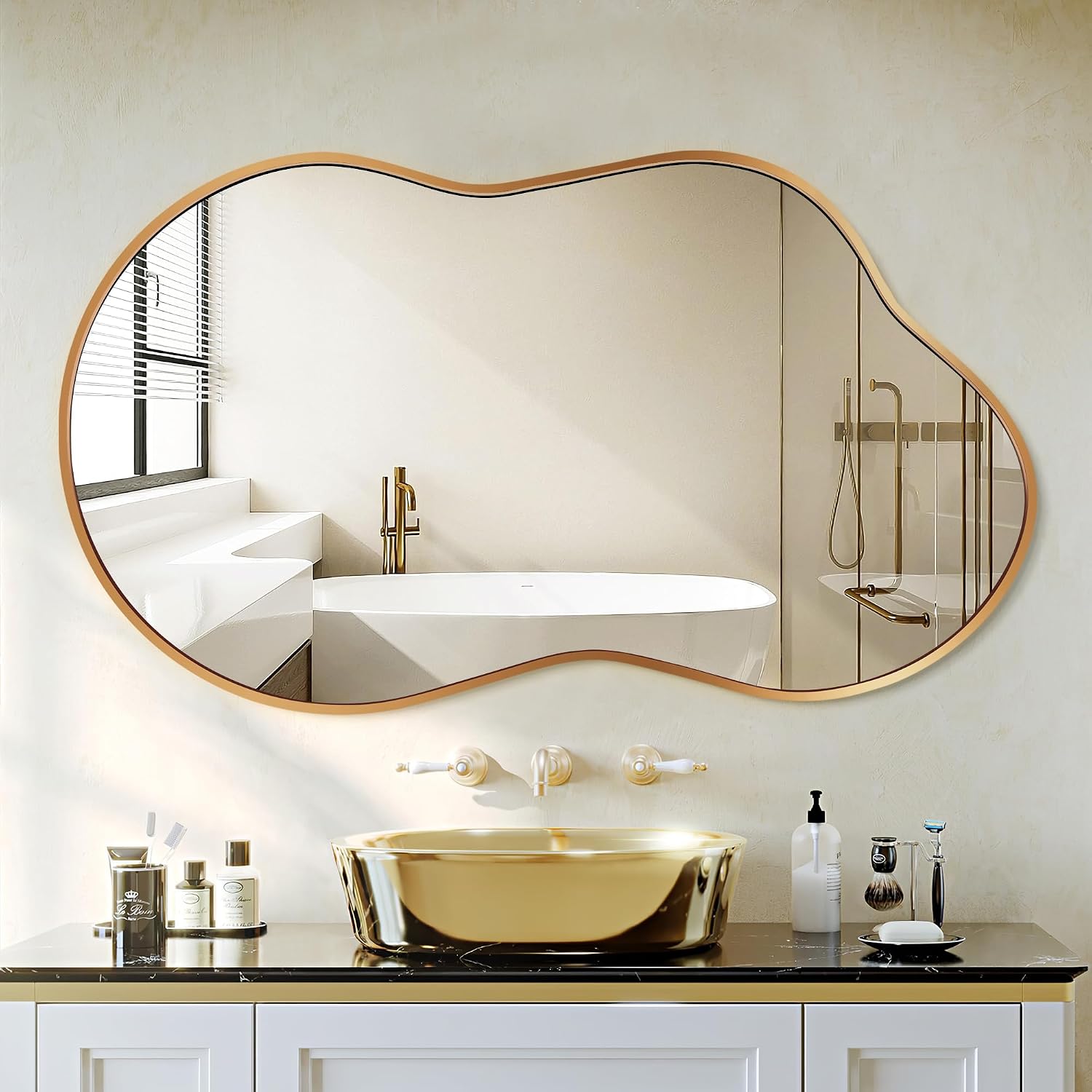 Gold Asymmetrical Wall